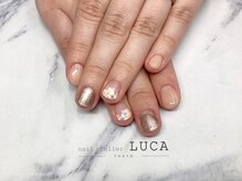 ネイルアトリエルカ(nail atelier LUCA)/W-378 シェラックフラワーネイル