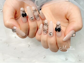 ネイルサロンミルティア(Myrtia)の写真/【丁寧ケア込★持ち込みデザイン2本まで¥6600/10本まで¥9800】新規オフ無料&自店オフ毎回無料!フィルイン◎