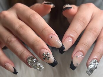 リノリー 仙台駅西口店(rinory)の写真/美フォルムで指をすらっと長く魅せる◎流行りのワンホン・韓国ネイルならスカルプがおすすめ☆