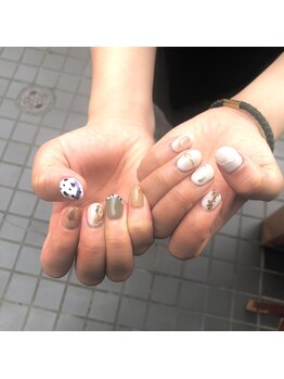 グラマラス アンジェアイ 荻窪店(glamourous ange eye)/ダルメシアンネイル☆