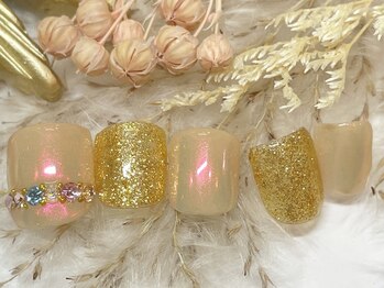 アイラッシュトウキョウドットライズ エキニア横浜店(TOKYO.RISE)/オーロラフットネイル