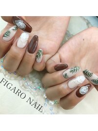 ボタニカル柄デザイン