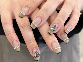 アイネイルズ 天神今泉店(I-nails)/【sana.i】綺麗め細フレンチ