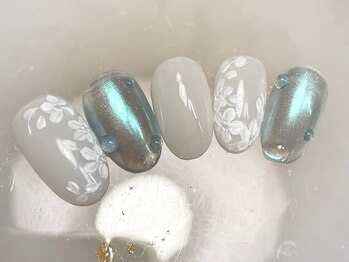 お花/フラワー/ネイル/夏/梅雨/