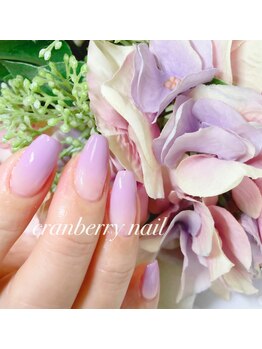 クランベリーネイル 代官山 恵比寿(cranberry nail)/梅雨カラーのグラデーション♪
