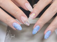 マニル アンド ネトラ(manil & netola)/あじさいネイル梅雨ネイル