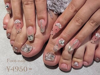 こゆびの写真/【フットネイル★フラッシュorマグネットネイル¥4950】普段ネイルが出来ない方にも◎ワンカラーもあり！