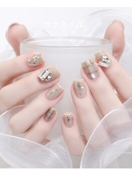 サナネイル 吉祥寺(Sana Nail)の写真/本場中国のトレンド感が◎最旬ワンホンネイルで叶える"うるツヤ*ちゅるん*美フォルム"で差がつく指先へ♪