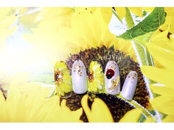 ビューティーアンドライフ オリビア(Beauty&Life Olivia)/ひまわりネイル