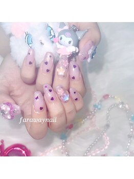 ファラウェイネイル(Faraway nail)/クロミ概念ネイル☆