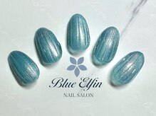 ブルーエルフィン(Blue Elfin)/バカラ風ニュアンスネイル