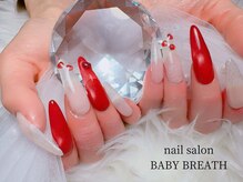 ベイビーブレス(BABY BREATH)/バレンタインネイル