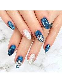 宝石ネイル★夜空ネイル