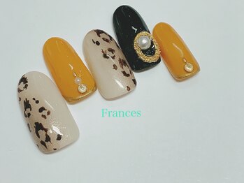 フランセス(Frances)/新作　縦グラデ×ヒョウ柄