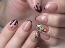 バレンタインネイル