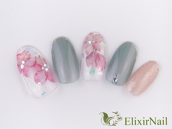 エリクサーネイル 池袋(Elixir Nail)/定額a シンプル/クーポン使用