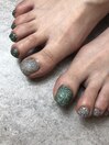フットフラッシュバカラネイル