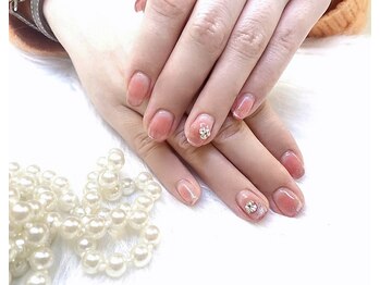 クイーンネイル 新宿(Queen nail)/チークマグネットグラデーション