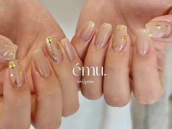 エミュ(emu.)/【ホログラムフラワーネイル】