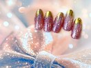 華やかパーティーネイル
