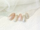 大理石風ニュアンスネイル/上品