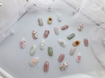 べリンダ 高崎店(BELINDA)の写真/【当店No1ラグジュアリーコース】定額はシンプルからフルアートまで多彩なデザイン♪持ち込みデザインも◎