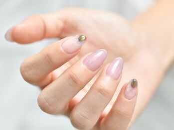 ソウ 難波店 nail salon Sou/パーツ風細フレンチnail