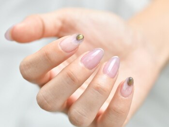 パーツ風細フレンチnail