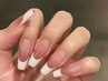 ♪チップ【長さだし+フレンチネイル】ベースカラー付き☆10500