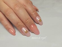 メゾンドロイヤル(Maison_de_ROYAL)/ふんわり大人春色ピンクネイル