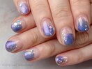 パープルマグネットネイル☆