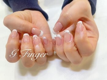 きらりとストーン♪白フレンチ