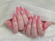 エガオネイルサロン 池袋店(EGAO NAIL SALON)/チップ長さ出しグラデーション