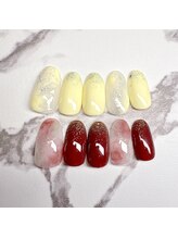 キューセブンネイルラウンジ 与野店(Q7 Nail Lounge)/3月シーズンコース　¥5500