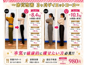 ヒデ整骨院(Hide整骨院)の写真/運動無し!-7kg以上減!結果重視の方必見☆3ヶ月継続プランでしっかり痩身美容整体×ダイエット♪初回¥980