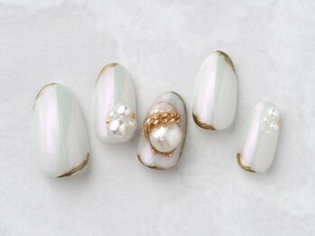 ソウ 難波店 nail salon Sou/ポイントパールnail