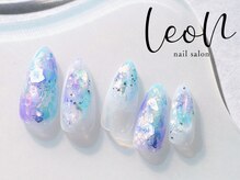 レオン 枚方(LeoN)/6月No.13:月替わり定額ネイル♪