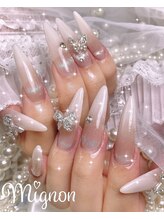 ミニョン 新宿(Mignon)/ワンホンネイル/リボンネイル