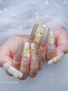 ビーネイル 新松戸(BE NAIL)/リーズxツリーxリボンネイル
