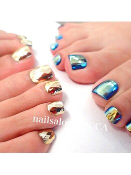 ネイル ロッカ(nail LOCCA)/メタリックペディ　7980円
