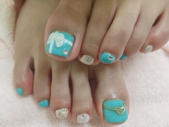 プルミエ ネイル(Premier Nail)/フット★ティファニーネイル