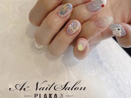 21/6/25　クリームソーダnail