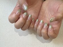 オーク 戸塚(OAK)/ライトグリーン ラメグラデ