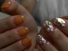 ルカ 原宿(lux)/ピングレ × メタルネイル