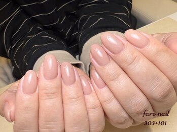 ファーロネイル(faro nail)/マオジェル　二色サンド塗り