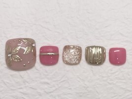 ミラーフラワーネイル