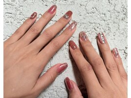 つけ放題！ピンクネイル