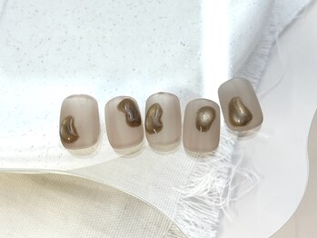 マット×マグネットネイル