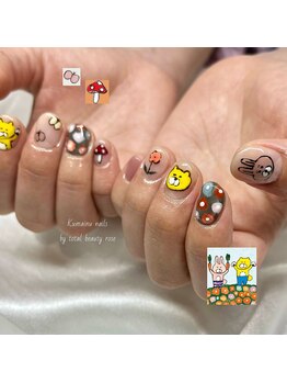 トータルビューティーローズ(Rose)/キャラクター手描きネイル