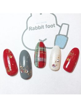 ネイルサロン ラビットフット(Rabbit foot)/クリスマスデザイン☆8980円